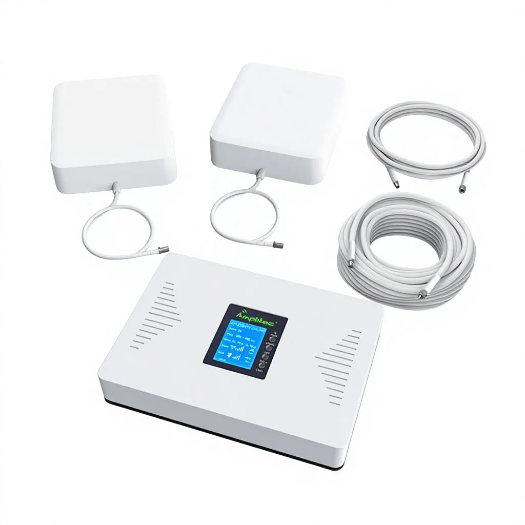 Arronna 4G 5G Dual Band Signal Booster 1800MHz B3 2496-2690MHz N41 70dB LCD Repeater