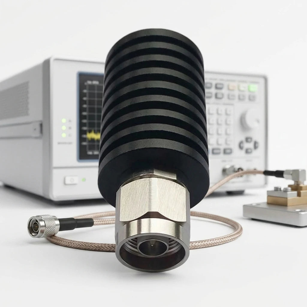 Arronna 50W 50 Ohm RF Dummy Load N Male Coaxial Terminator DC-3GHz Heat Sink