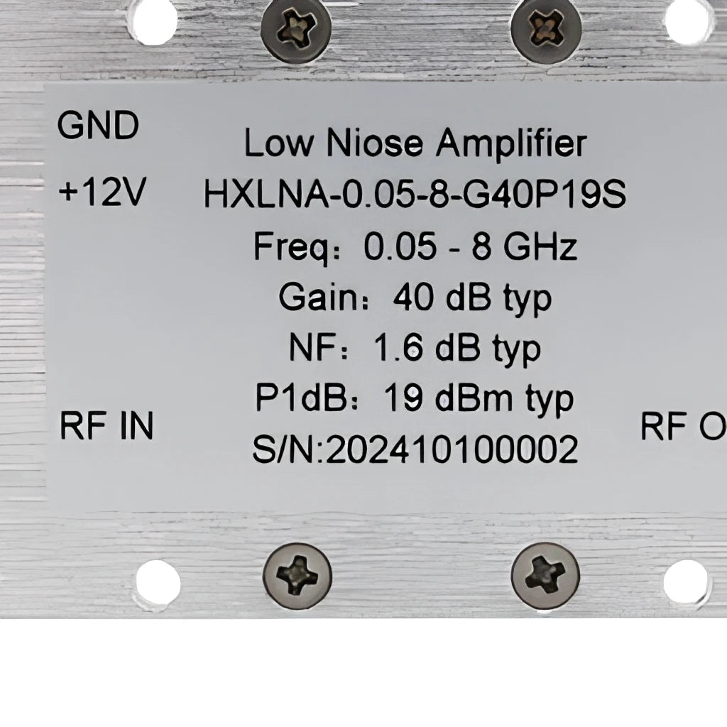 Arronna Broadband LNA Module Low Noise Amplifier 0.05-8GHz 40dB SMA Female RF Amplifier