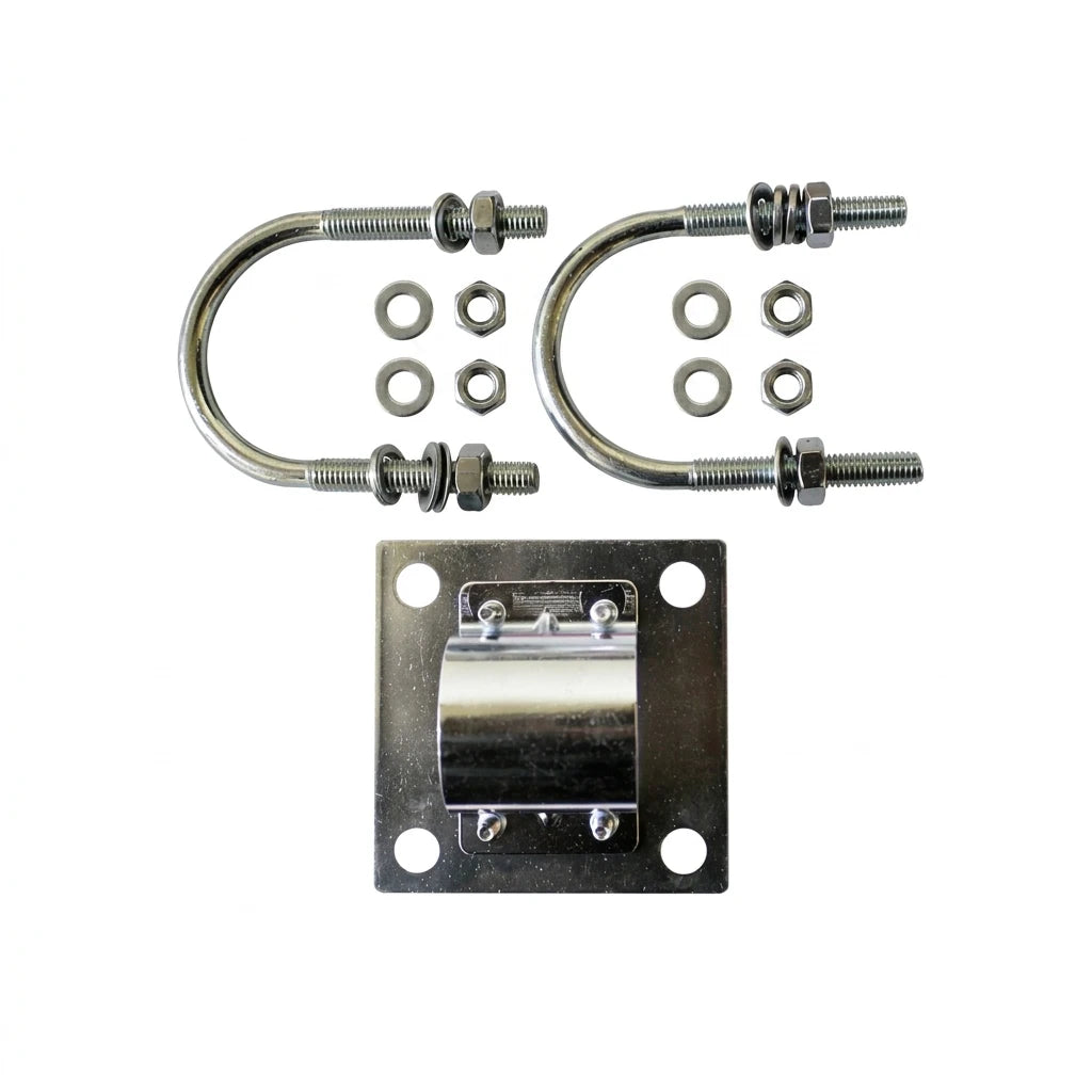 Arronna Stainless Steel Multi-Purpose Antenna Clamp Bracket Kit with U Bolts for Outdoor Installation
