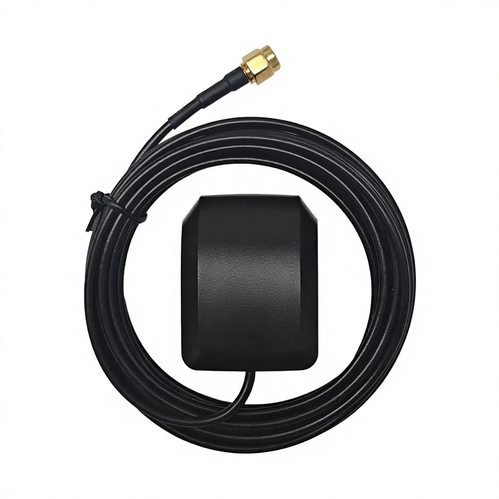 Arronna Active GNSS Antenna GPS BeiDou Dual-Mode Ceramic Magnetic Mount IP65 5V 3m Cable Vehicle Navigation 18dB Gain