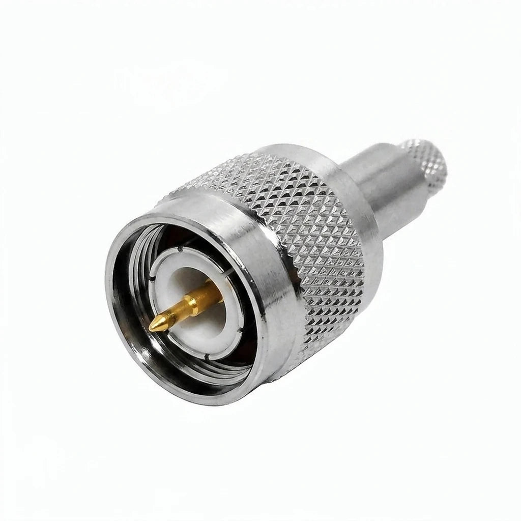 Arronna TNC Male Crimp Connector 50 Ohm RF Coaxial Plug Nickel Plated for RG58 RG142 LMR195