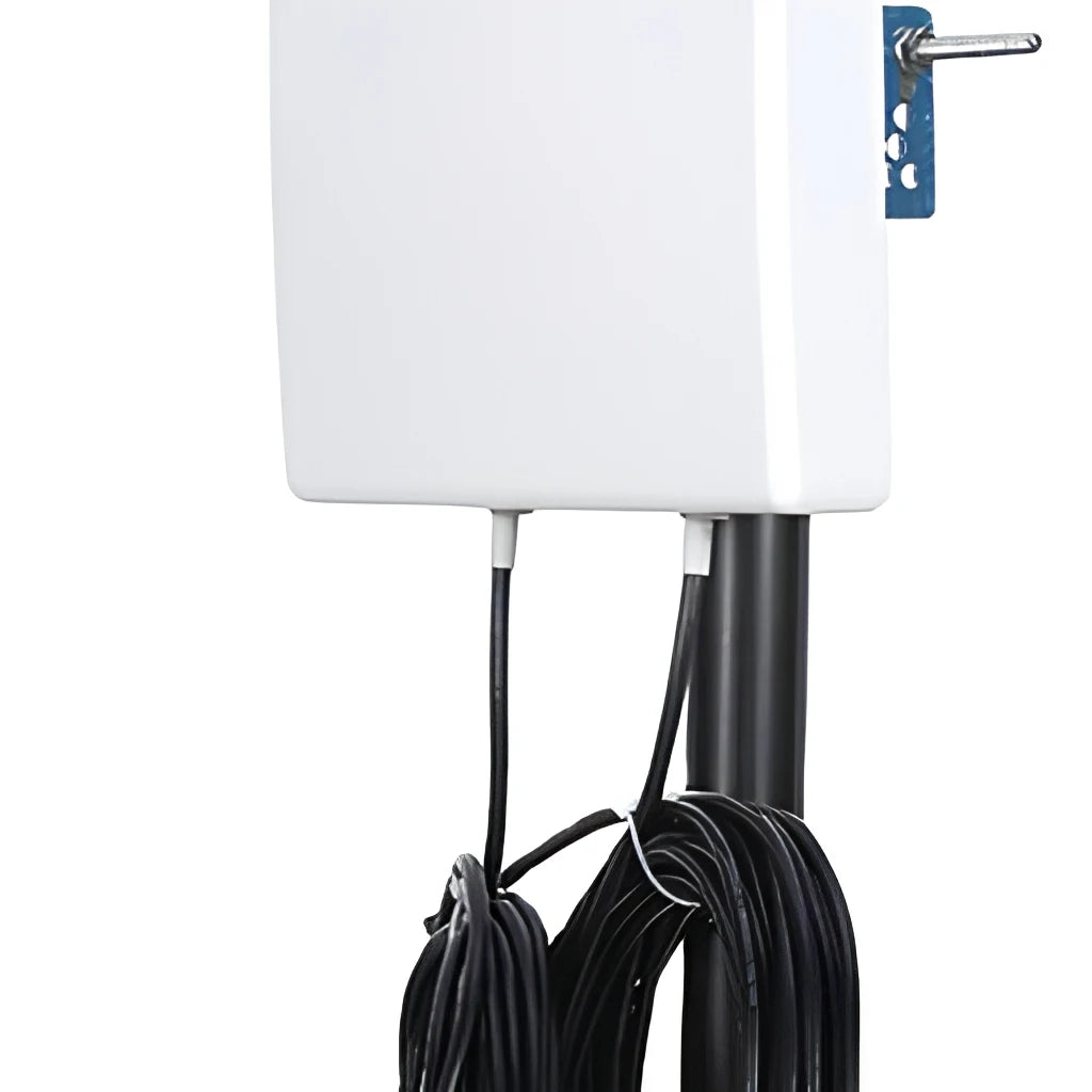 Arronna 3400-3800MHz 5G C-Band Dual Port Outdoor Directional Panel Antenna White Matte