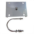 Arronna AR-P02 304 Stainless Steel Pole Mount Clamp for Antenna Mast Bracket 30-80mm U Bolt Outdoor Installation