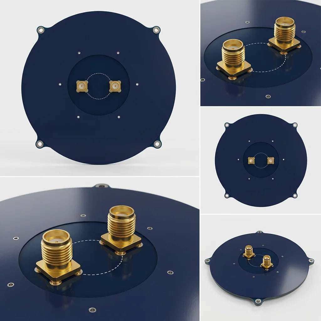 Arronna 5.8GHz 12.5dBi Triple Feed Patch Antenna Circular Polarized SMA FPV Goggles Ground Station