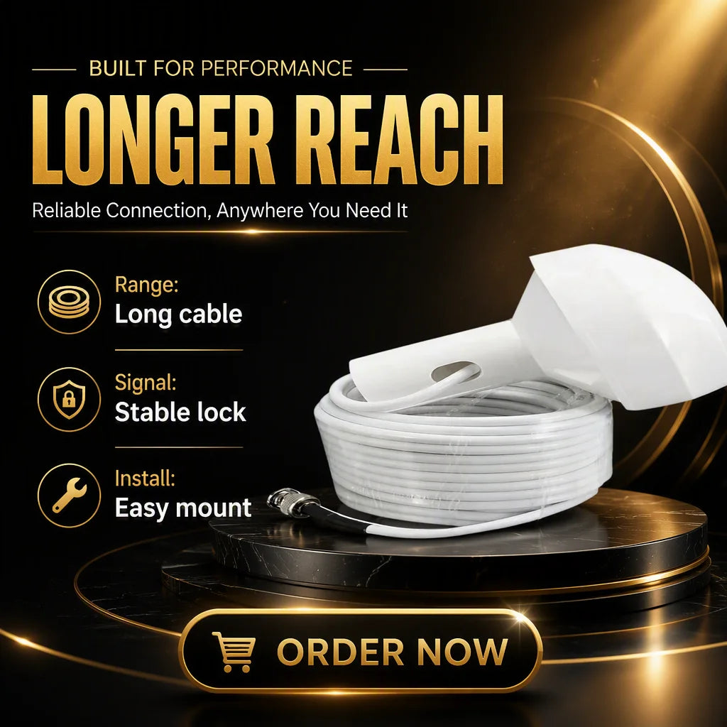 Arronna Marine GPS BeiDou Dual-Mode Active Mushroom Antenna Waterproof SMA Cable Boat Positioning