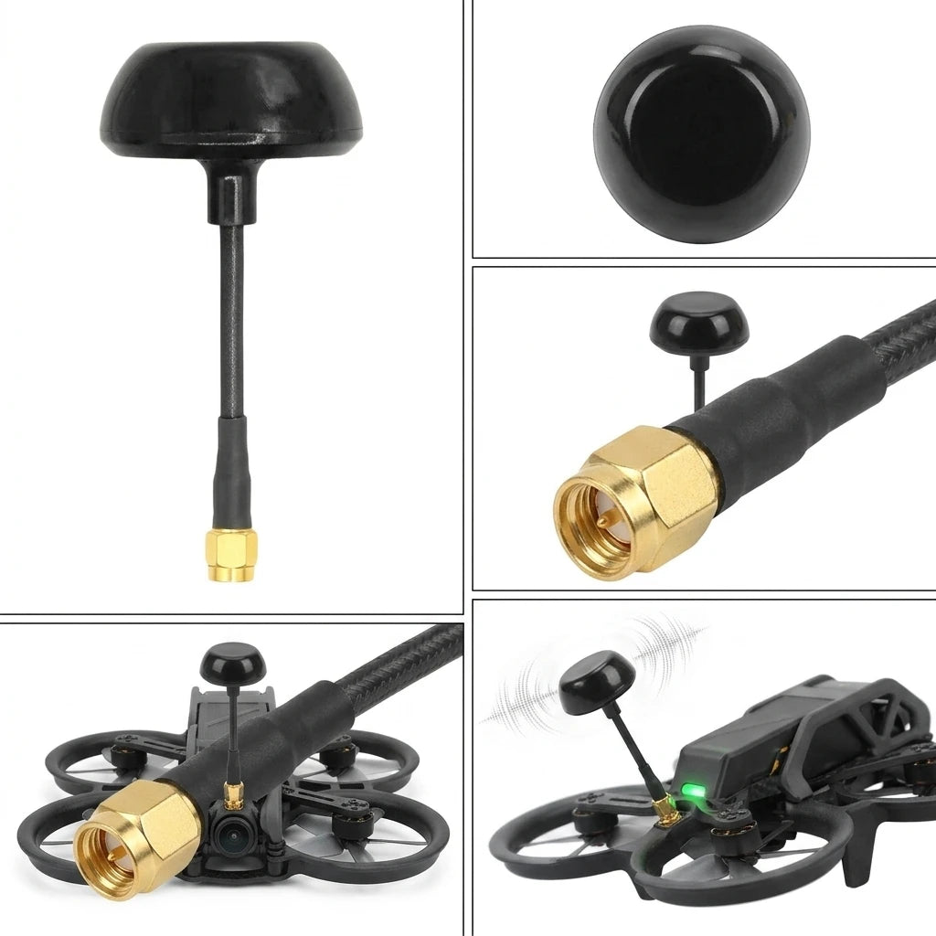 Arronna 5.8GHz RHCP Mushroom FPV VTX Antenna 4.5dBi SMA Video Transmission Antenna 160mm
