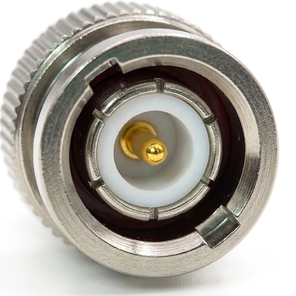 Arronna BNC Male Crimp Plug Coaxial Connector 50 Ohm Nickel Plated for RG58 RG142 Cable