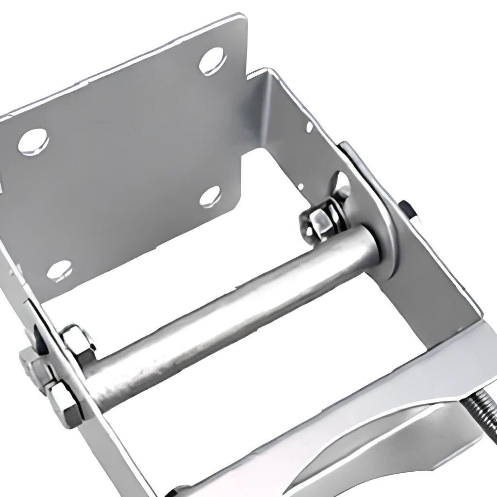 Arronna Adjustable Plate Clamp Antenna Mount 60x60mm Pole Bracket up to 80mm Galvanized Heavy Duty Tilt