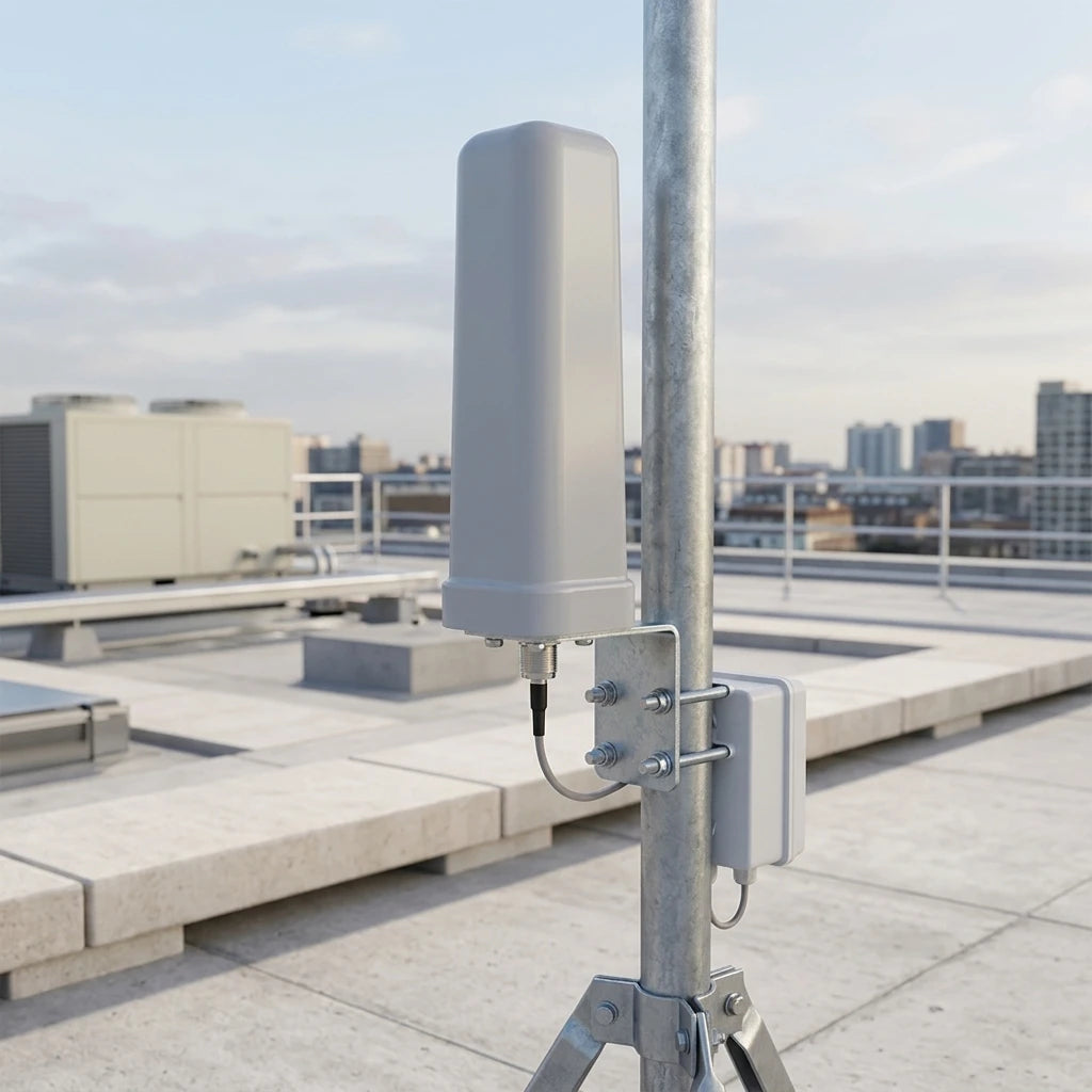 Arronna 698-3800MHz Fiberglass Omnidirectional Antenna N Female 50W Outdoor 4G 5G CPE Coverage 2/4.5dBi