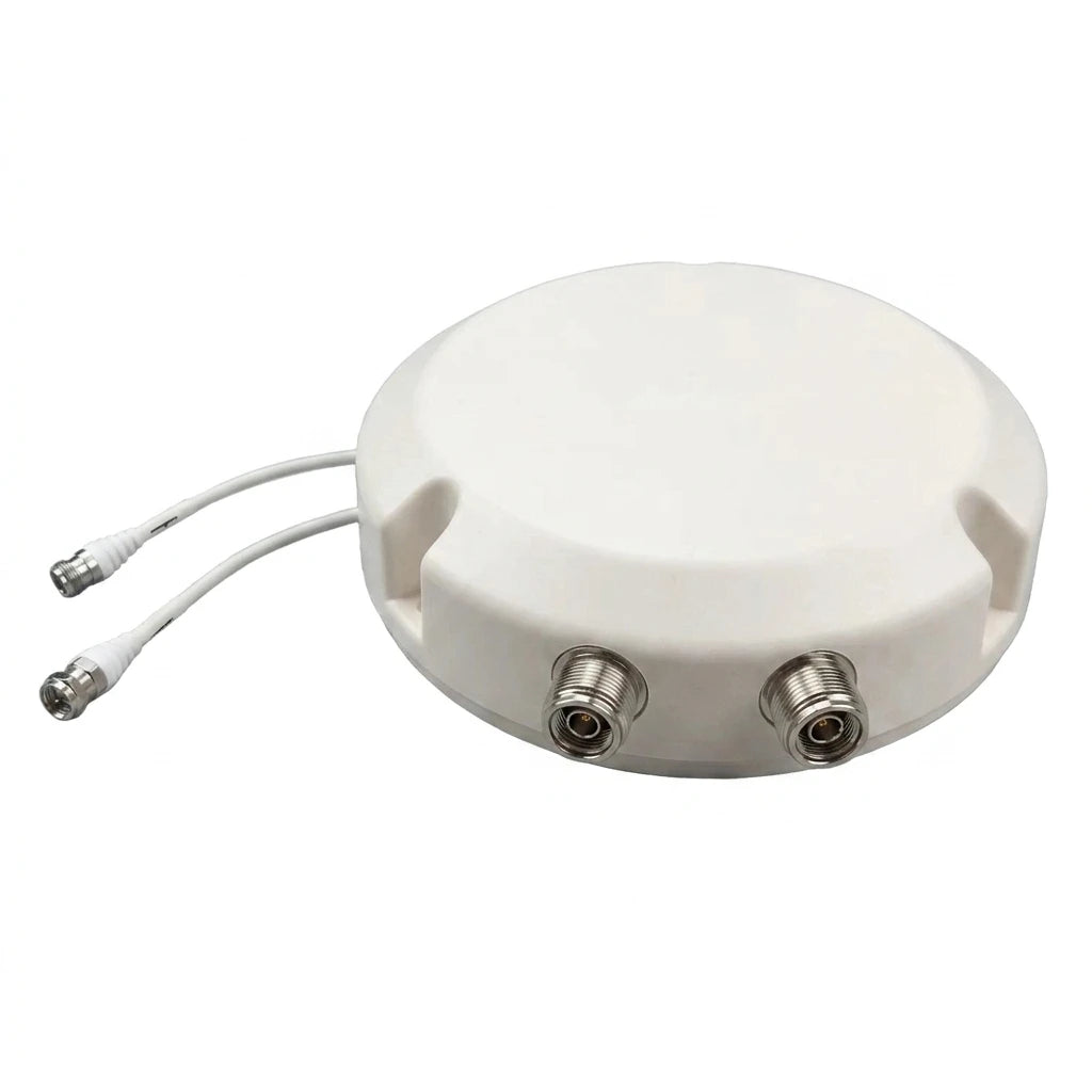 Arronna 698-4000MHz 2x2 MIMO Indoor Ceiling Omni Antenna Dual N Female Pigtail DAS 5G 4G