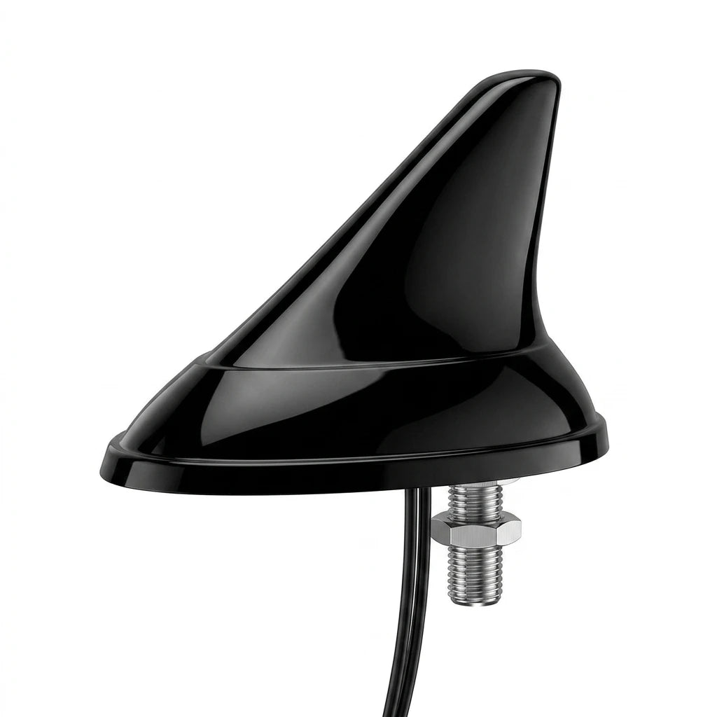 Arronna Black Shark Fin Combo Antenna GPS 3G 4G LTE Dual Band Vehicle Roof Telematics Aerial