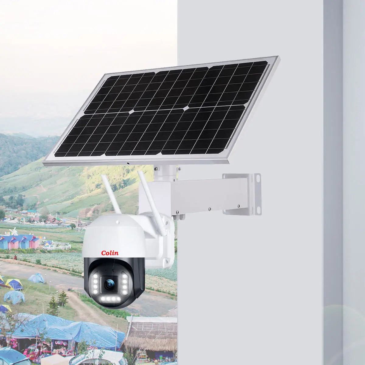 Arronna 5MP Solar PTZ Camera Kit 40W Panel 20Ah Battery Outdoor Long Endurance Wireless