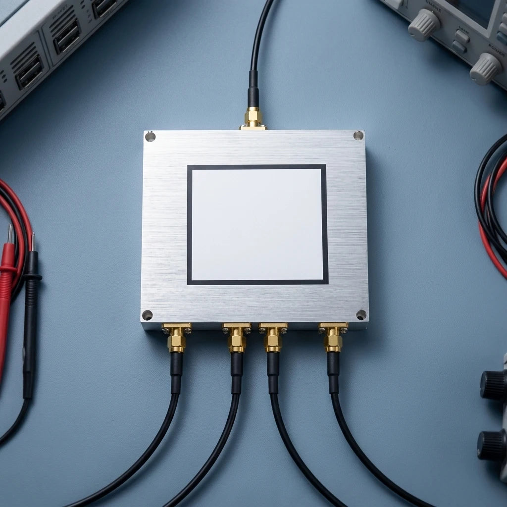SMA 4 Way Power Splitter Wilkinson Divider 380-2500MHz RF Combiner for Test System