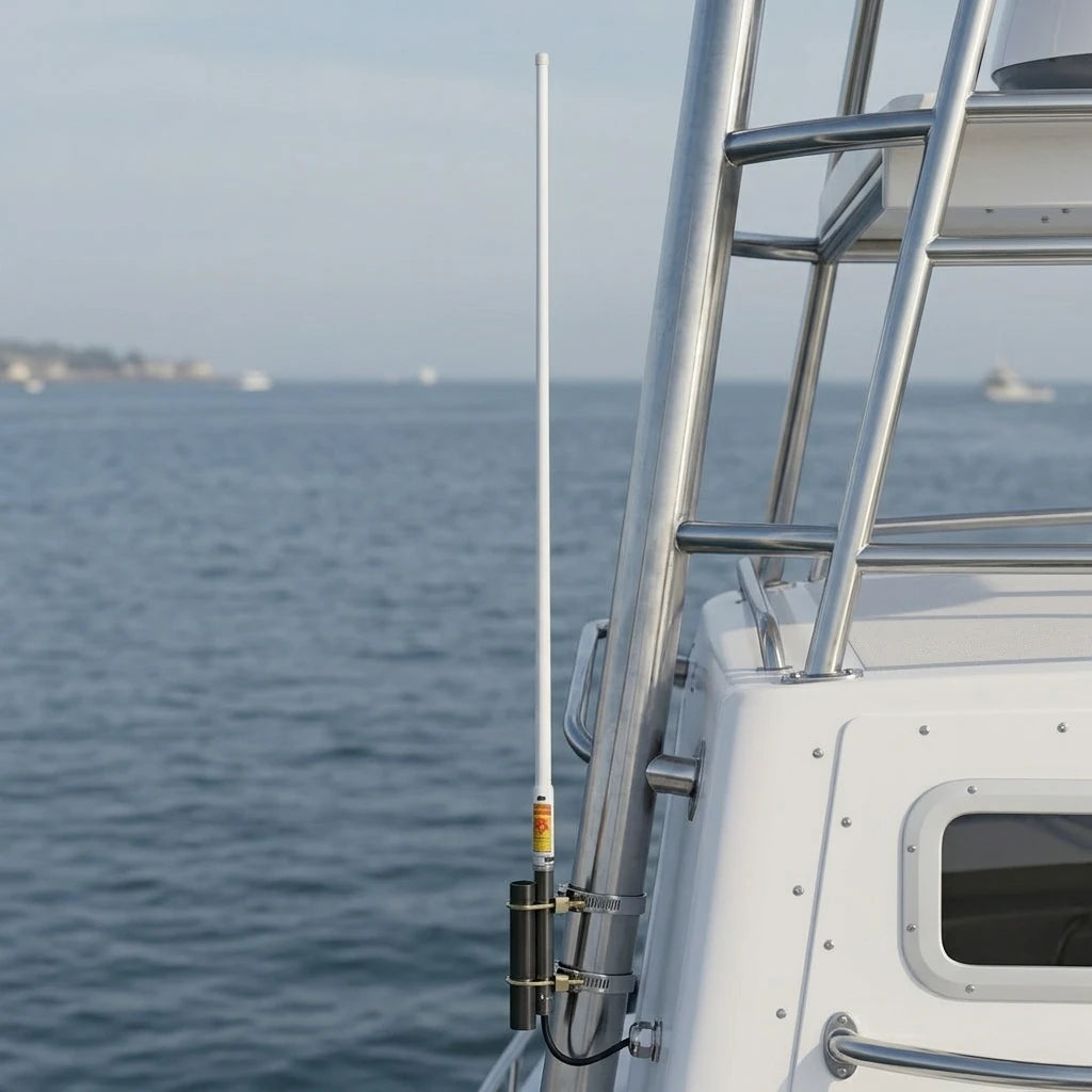 Arronna VHF 134-173MHz 6.5dBi High Gain Fiberglass Antenna 2.5m Vertical Polarization Marine Professional