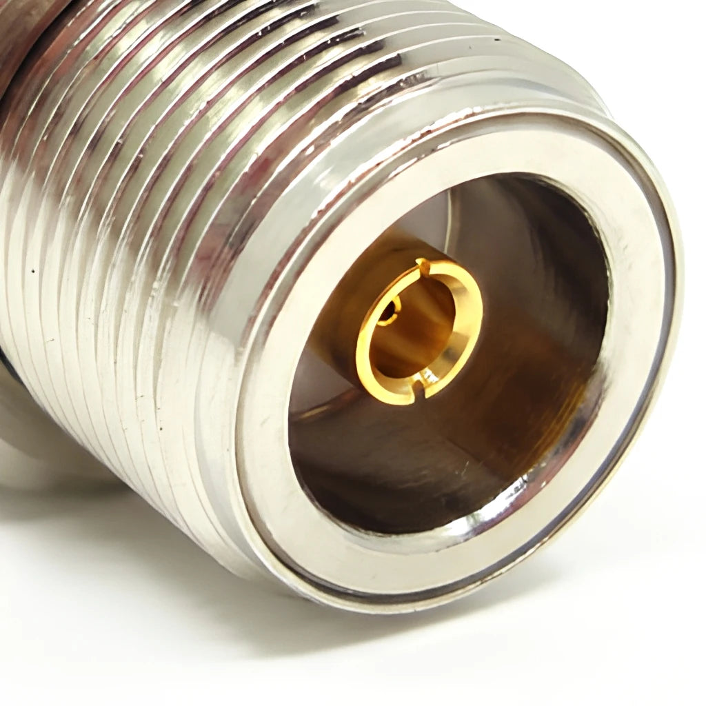 Arronna N Female to N Female Bulkhead Feed Through RF Coaxial Adapter 50 Ohm Panel Mount