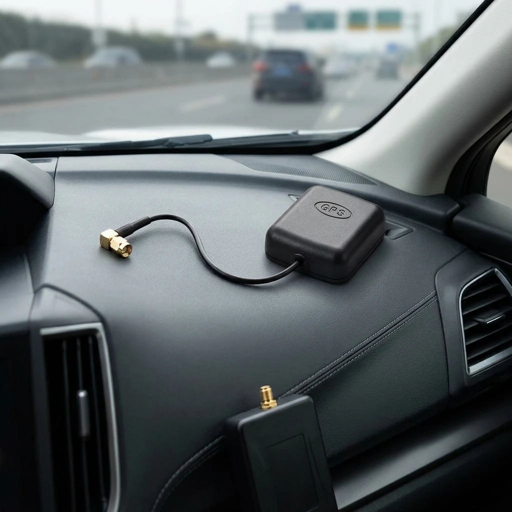 Arronna Active GPS Ceramic Patch Antenna 1575.42MHz SMA Magnetic External for Receiver Module