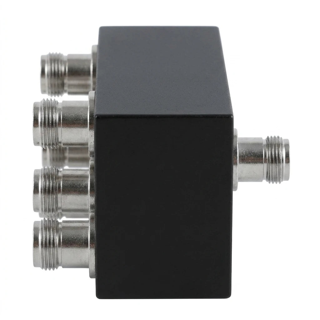 Arronna 800-2500MHz 4-Way Cavity RF Power Splitter Divider N Female 50 Ohm Signal Distribution