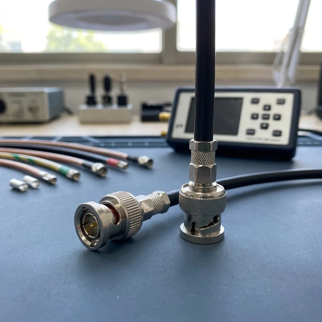 Arronna BNC Male Crimp Plug Coaxial Connector 50 Ohm Nickel Plated for RG58 RG142 Cable