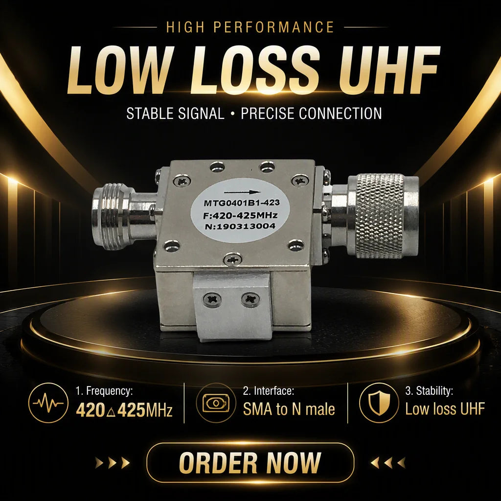 Arronna 420-425MHz UHF RF Coaxial Isolator SMA Female to N Male with Load Block