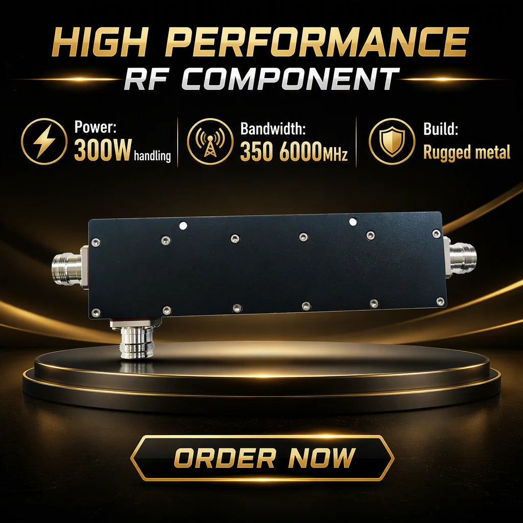 Arronna 350-6000MHz 15dB RF Directional Coupler N Female 300W Telecom Signal Monitoring