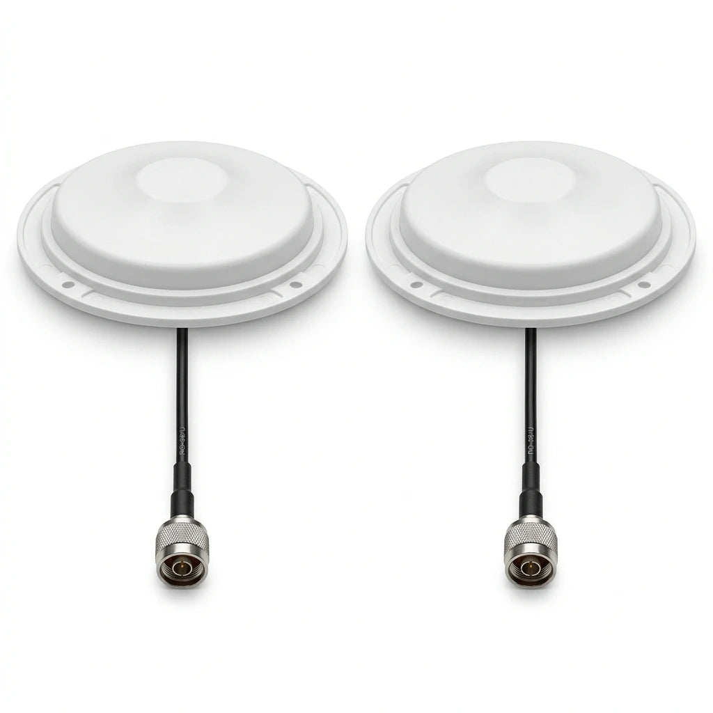 Arronna Indoor WiFi 100m2 Coverage Kit 2-Pack Ceiling Antenna 2.4GHz DAS Omni White Dome N Female