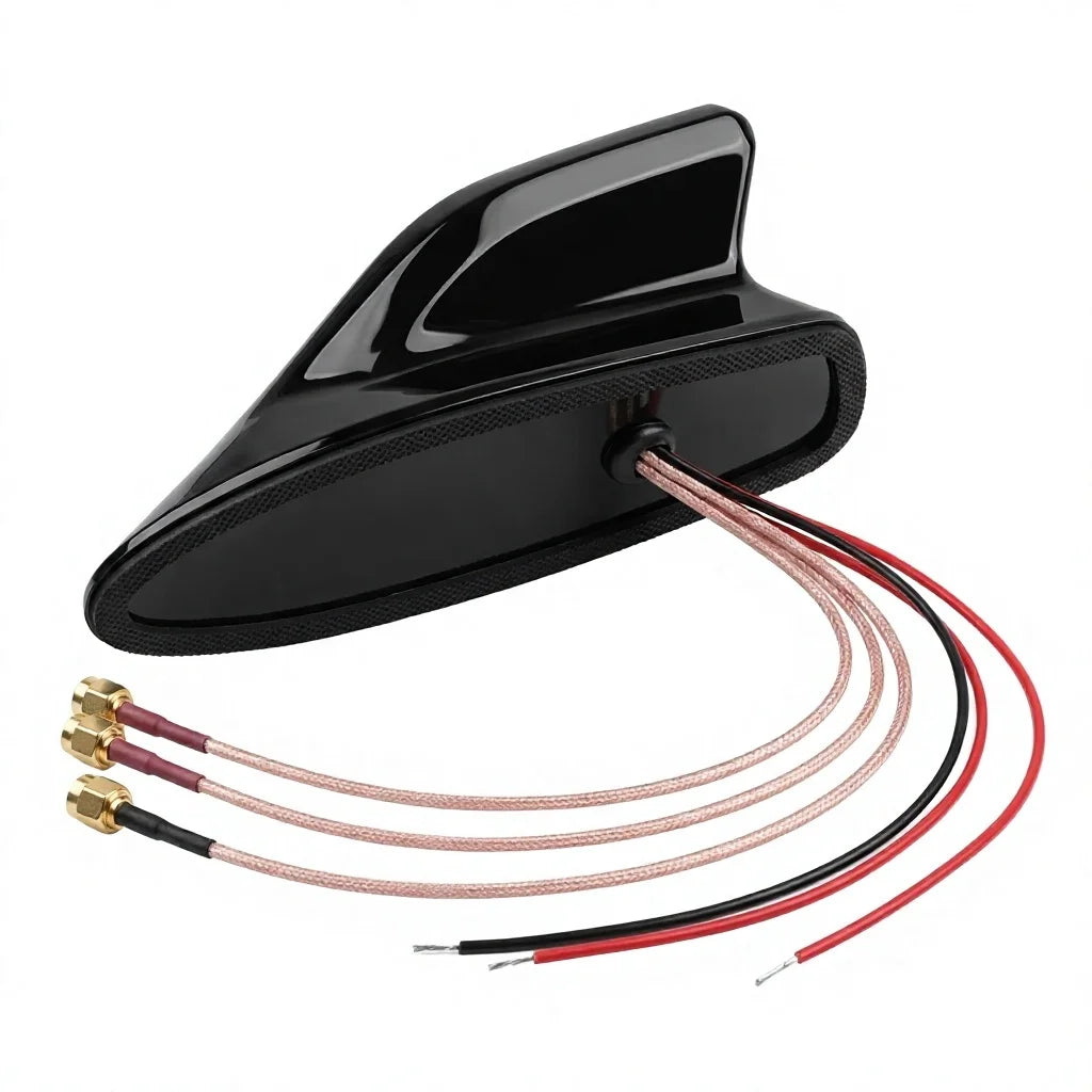 Arronna 5-in-1 Shark Fin Car Antenna GPS GLONASS 4G LTE 2x2 MIMO AM FM Vehicle Roof Antenna