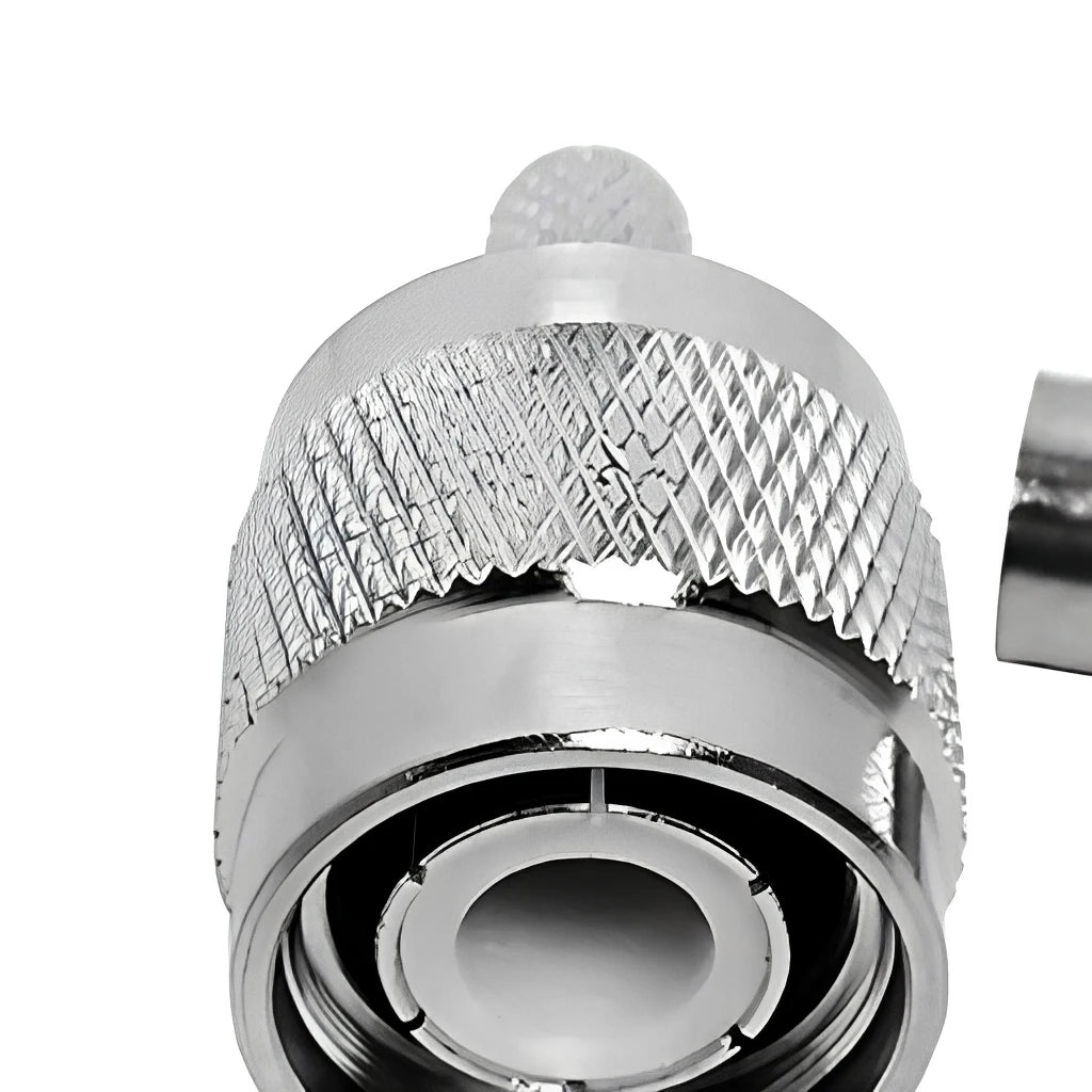 Arronna TNC Male Crimp Connector 50 Ohm RF Coaxial Plug Nickel Plated for RG58 RG142 LMR195