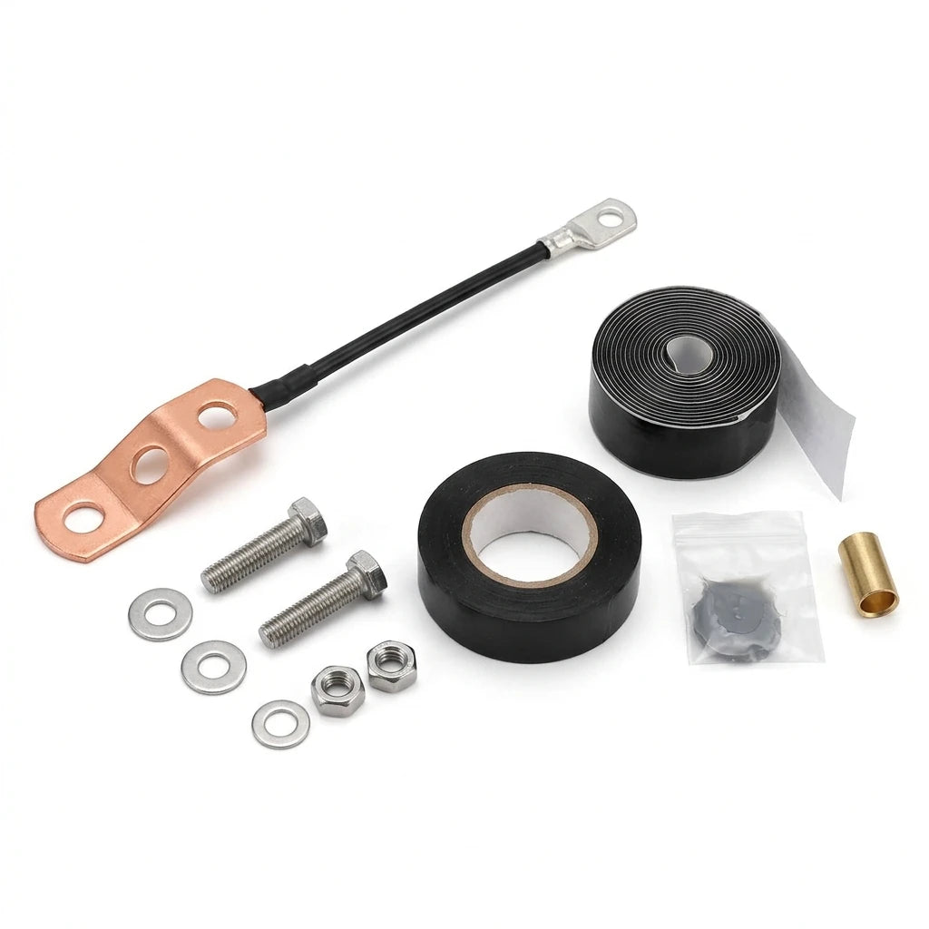 Arronna 304 Stainless Steel Feeder Coaxial Cable Grounding Kit UV Corrosion Resistant