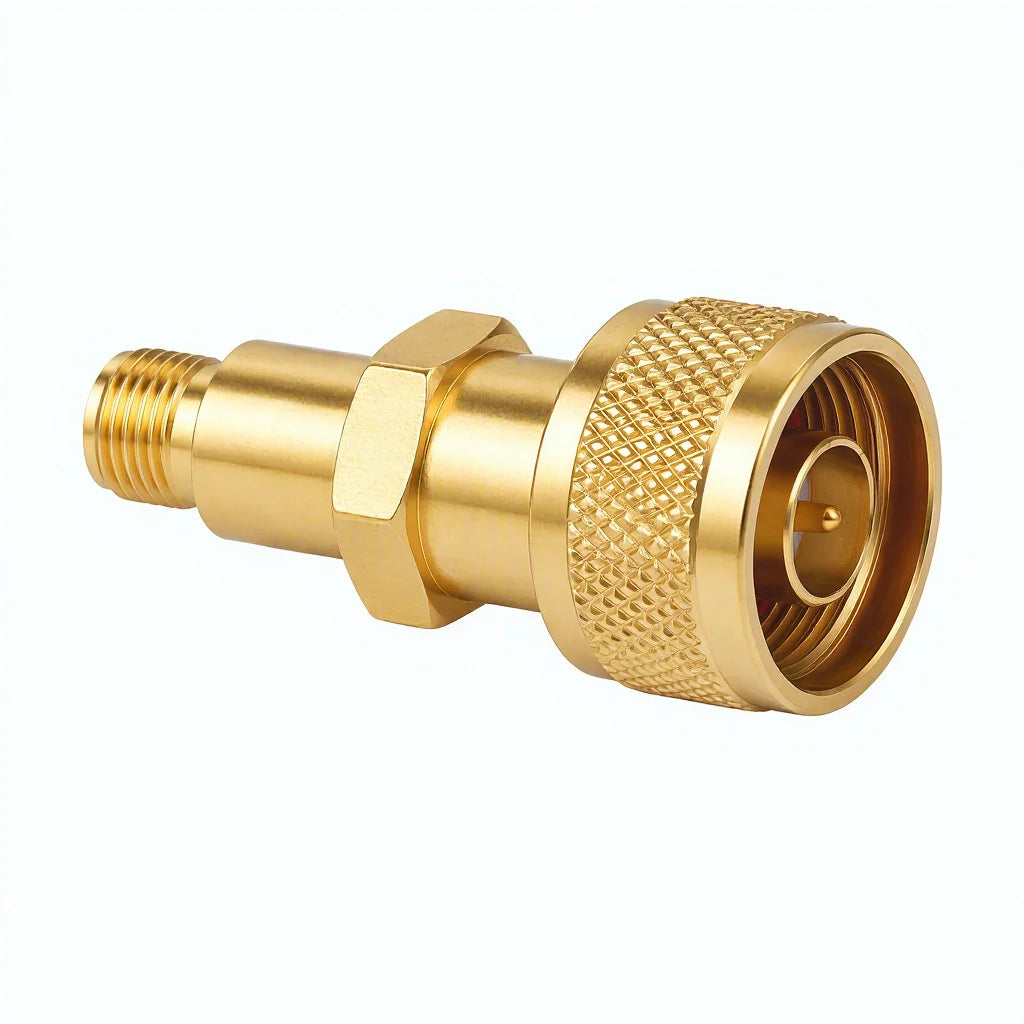 Arronna SMA Female to N Male RF Adapter 50 Ohm Straight Connector for Antenna Cable Conversion