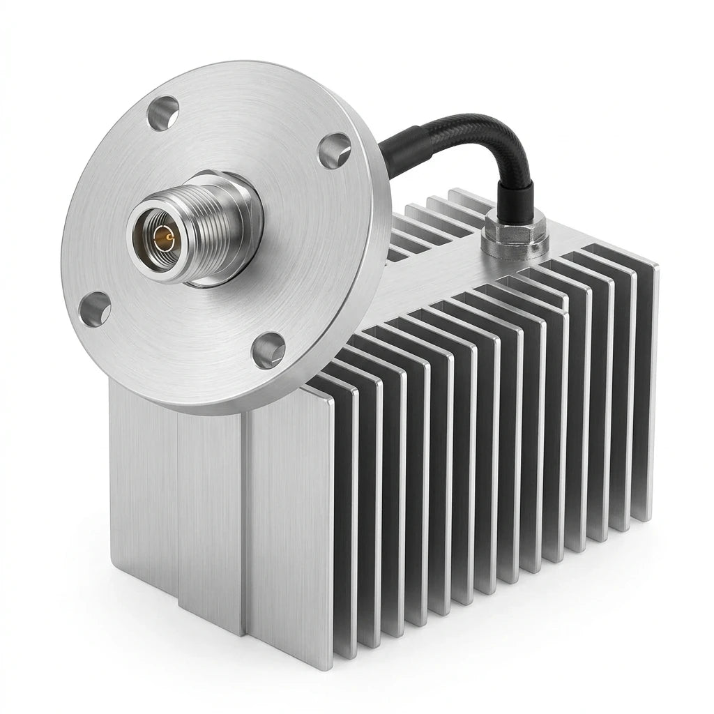 Arronna 150W N Female Dummy Load 50 Ohm RF Termination Flange Mount DC-3GHz Rectangular Fin Heat Sink