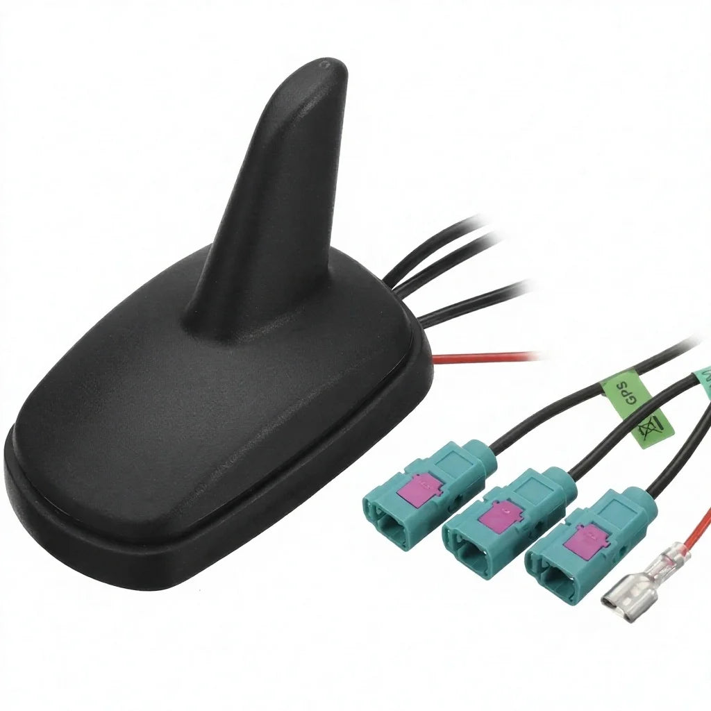 Arronna 4-in-1 Car Roof Shark Fin Combination Antenna GPS 4G DAB FM AM FAKRA Female Vehicle Aerial