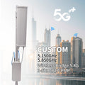 OEM ODM 11ax WiFi 6 Outdoor Waterproof CPE Wi-Fi Antenna 5-10km Data Transmission 5GHz 900Mbps 12dBi Qualcomm Chipset 2-Year