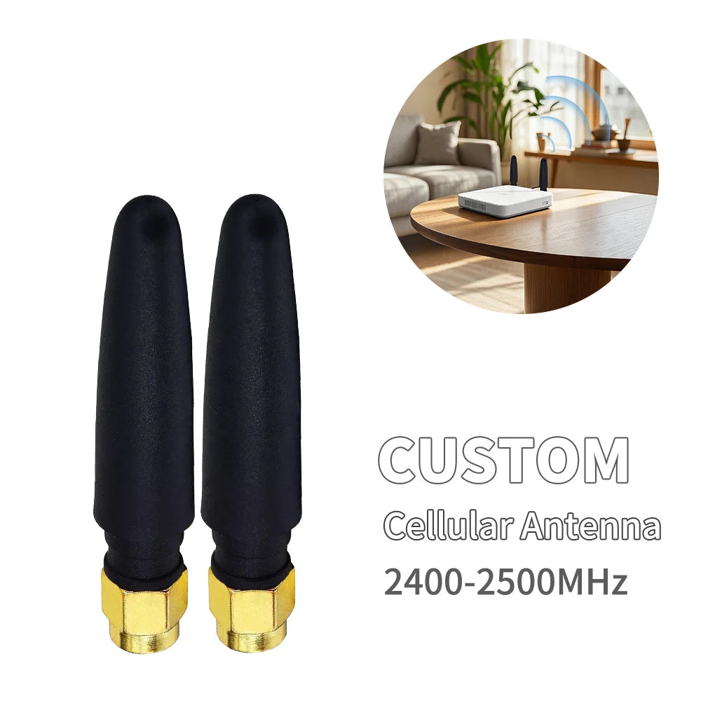 Omni Vertical Polarized 2.4GHz Mini WiFi Male External LoRa Radio Rubber Communication Antenna for Router