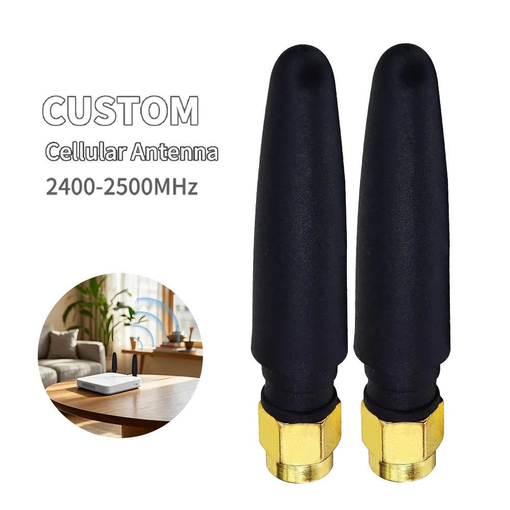Omni Vertical Polarized 2.4GHz Mini WiFi Male External LoRa Radio Rubber Communication Antenna for Router