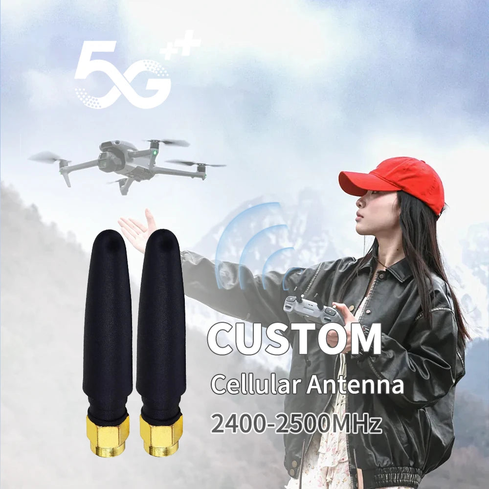 Omni Vertical Polarized 2.4GHz Mini WiFi Male External LoRa Radio Rubber Communication Antenna for Router