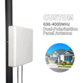Sector Antenna 12dBi 698-4000MHz 3-Band Multiband Outdoor LTE 4G 5G WiFi WiMAX MIMO Directional Panel Repeater Booster Amplifier