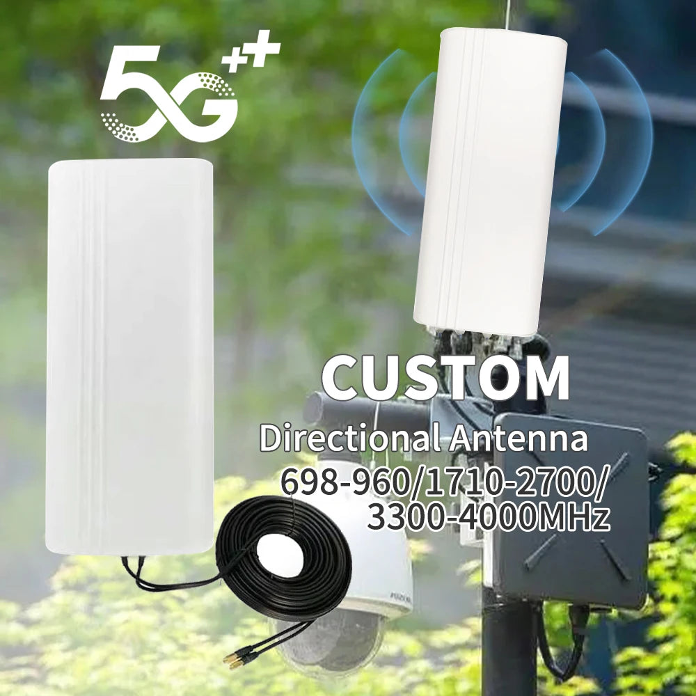 Sector Antenna 698-6000MHZ 4g 5g 6g 4x Ports Directional Outdoor Panel Mimo Antenna 4x4 MIMO Wide Band for ap Bridge Amplifier
