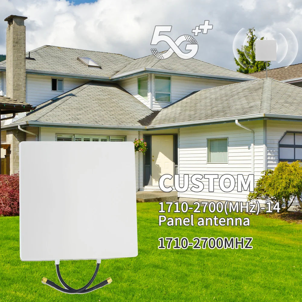 Sector LoRa/LPWAN External Omni Outdoor Panel Patch Antenna High Gain 14dBi 1710-2700MHz Long Range Directional Flat