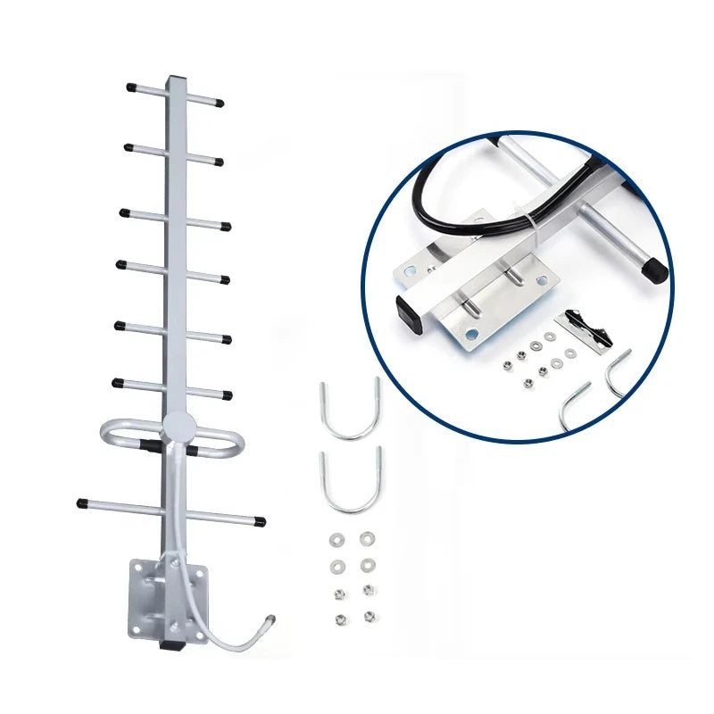 Sector Vertical DAS Antenna UHF/VHF 450-470MHZ WIFI Directional Yagi 12 Gain <1.5 VSWR N/S MA Connector RG58/LMR Cable Amplifier