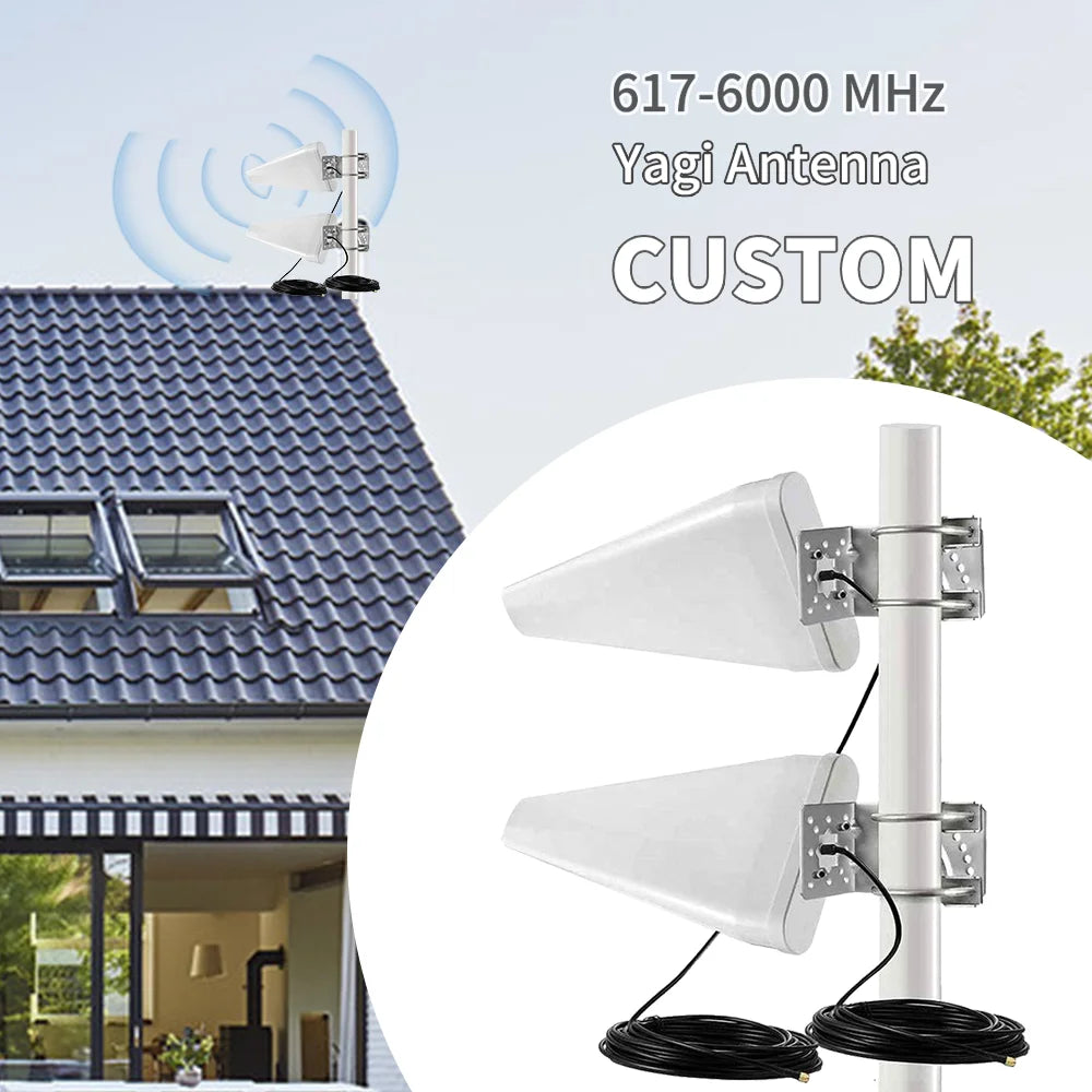 Sector Yagi Antenna 698-6000MHz Vertical 11dBi IOT Long Range Directional Wifi Wimax 4g5g Lte Lpda Booster Amplifier Bridge