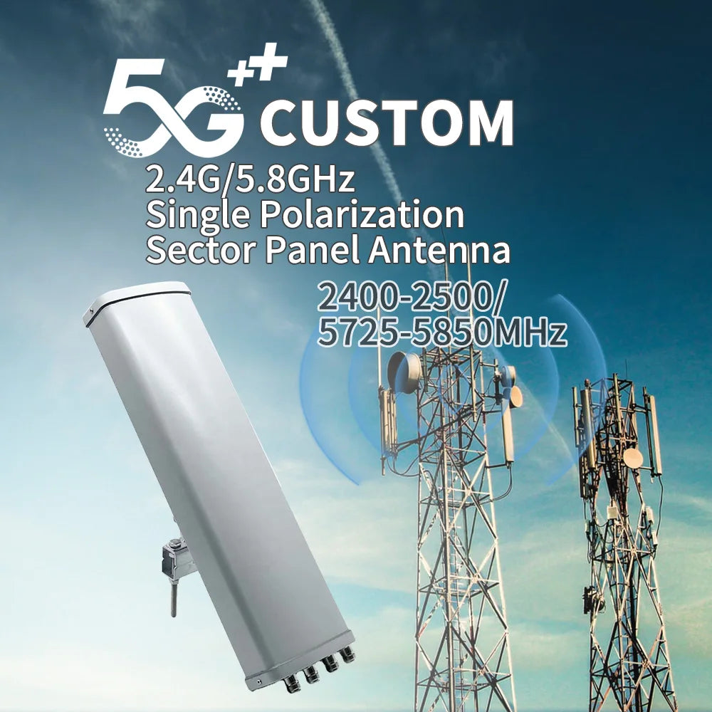 Wifi Wimax2.4G/5.8GHz MIMO Directional 10km Signal Coverage Long Range Basestation for Bridge Access Point CPE Sector Antenna