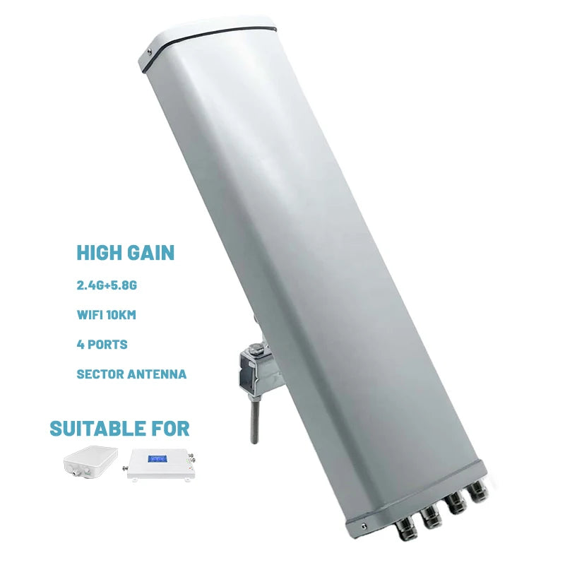 Wifi Wimax2.4G/5.8GHz MIMO Directional 10km signal Coverage Long Range Basestation for Bridge Access Point CPE sector antenna
