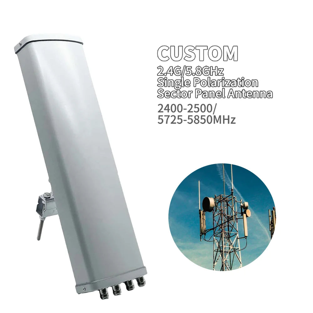 Wifi Wimax2.4G/5.8GHz MIMO Directional 10km signal Coverage Long Range Basestation for Bridge Access Point CPE sector antenna